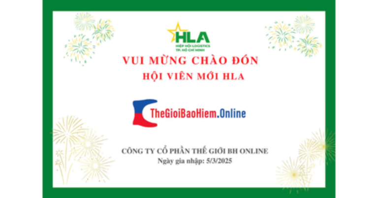 Thế Giới Bảo Hiểm Online - Hình ảnh Thế Giới Bảo Hiểm Online chính thức trở thành hội viên của Hiệp hội Logistics Tp. Hồ Chí Minh (HLA) - Frame ảnh 1200x628